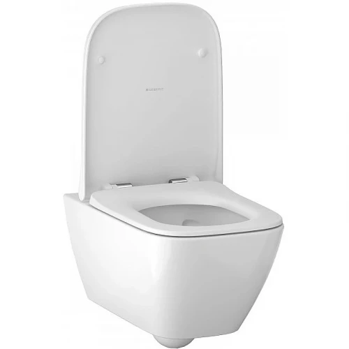 Унитаз Geberit Smyle Square 500.683.01.2 подвесной с сиденьем Микролифт
