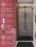 Душевая дверь Cezares Lux 100 LUX-B-FS-11-100-C-GM профиль Оружейная сталь стекло прозрачное