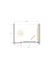 Душевая дверь Cezares Lux 100 LUX-B-FS-11-100-C-GM профиль Оружейная сталь стекло прозрачное