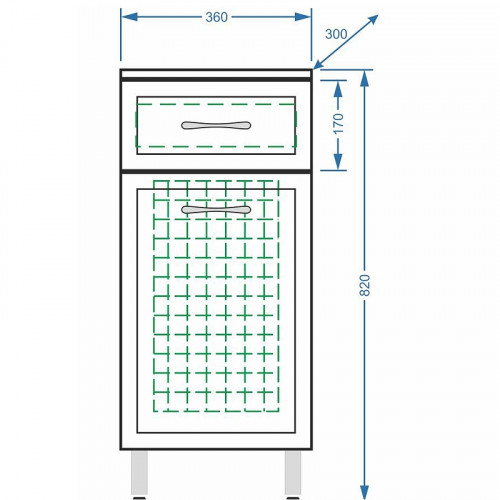 Тумба Stella Polar Концепт 36 SP-00000152 Белый