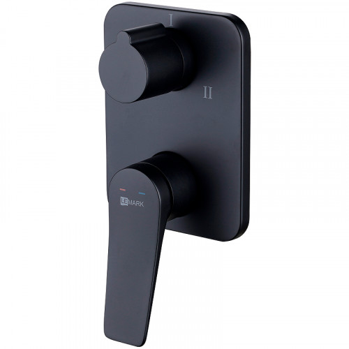 Смеситель для душа Lemark Bronx LM3728BL Черный матовый латунь встраиваемый