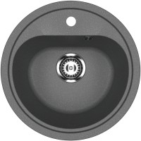 Кухонная мойка Ulgran Classic U-700-343 Антрацит искусственный камень (литьевой мрамор) встраиваемый