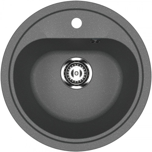 Кухонная мойка Ulgran Classic U-700-343 Антрацит искусственный камень (литьевой мрамор) встраиваемый