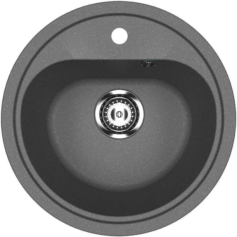Кухонная мойка Ulgran Classic U-700-343 Антрацит искусственный камень (литьевой мрамор) встраиваемый