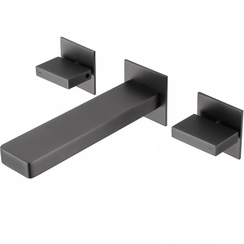 Смеситель для раковины Abber Daheim AF82122NG Никель латунь встраиваемый