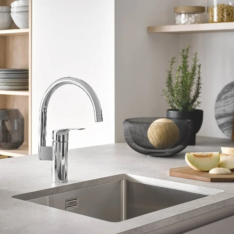 Смеситель для кухни Grohe Eurosmart 33202003 Хром латунь