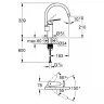 Смеситель для кухни Grohe Eurosmart 33202003 Хром латунь