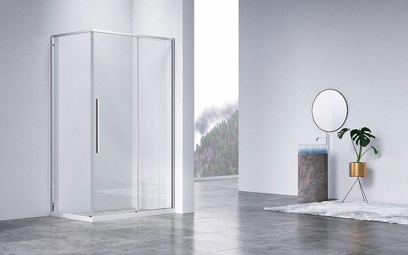 Душевой уголок Vincea Slim-N 140x90 VSR-4SN9014CL профиль Хром стекло прозрачное