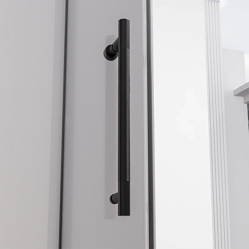 Душевая дверь Veconi Premium Alassio B 150 AL-150-00-B-C4 профиль цвет Черный матовый стекло прозрачное осветленное