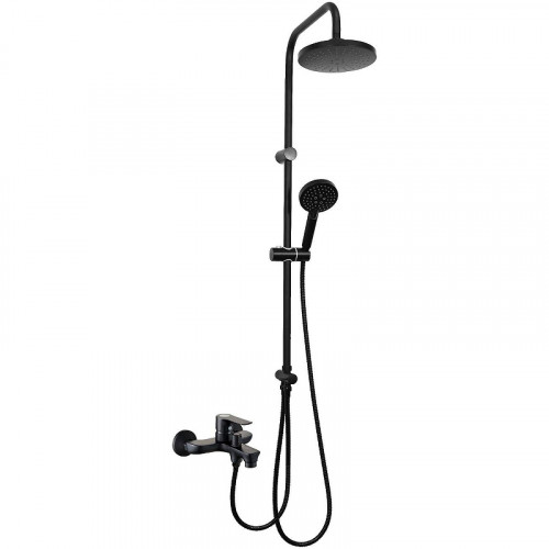 Душевая система Orange Aristo M19-932b Черная латунь на стену