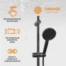 Душевая система Orange Aristo M19-932b Черная латунь на стену