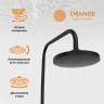 Душевая система Orange Aristo M19-932b Черная латунь на стену