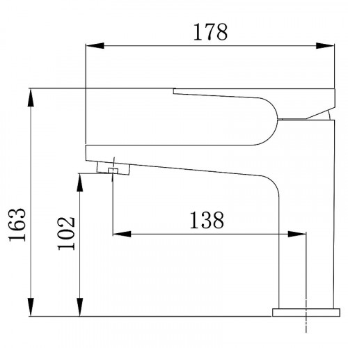 Смеситель для раковины Azario Arida AZ-K1054BN цвет Сатин