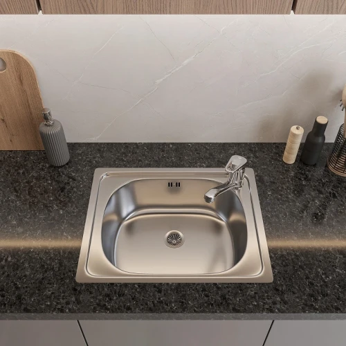 Кухонная мойка Domaci Равенна 50 DCL 500*400 (6) 2T цвет Сталь