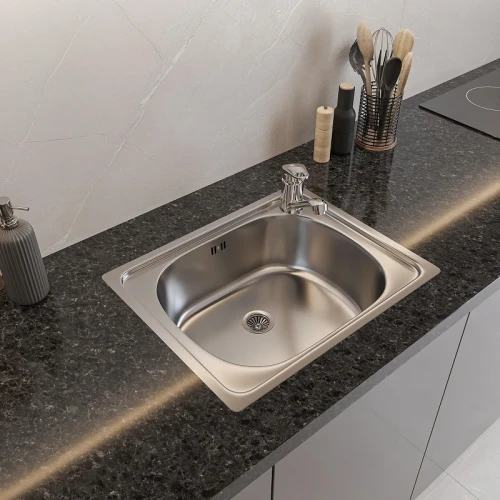 Кухонная мойка Domaci Равенна 50 DCL 500*400 (6) 2T цвет Сталь