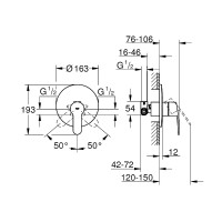 Смеситель для душа Grohe Eurostyle Cosmopolitan 33635002 Хром