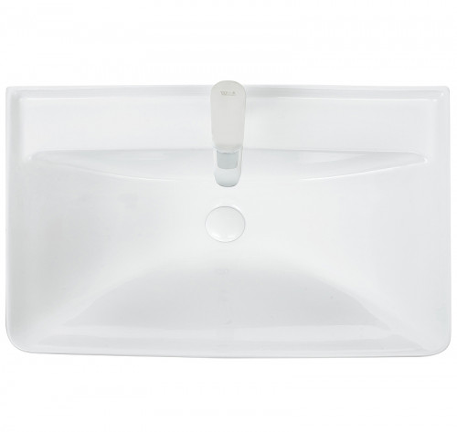 Раковина WeltWasser Deilbach 7608 80 10000004639 Белый глянец фаянс полувстраиваемая