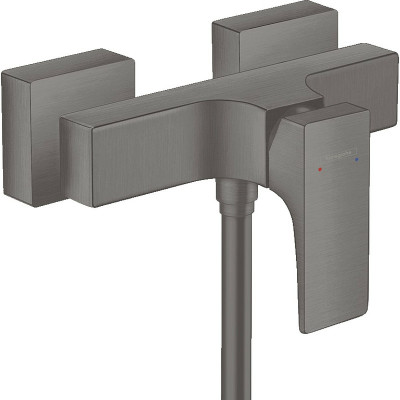 Смеситель для душа Hansgrohe Metropol 32560340 Шлифованный черный хром латунь на стену