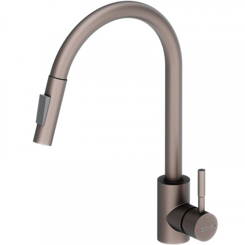 Смеситель для кухни Dorff Logic D3007511 Сатин нержавеющая сталь