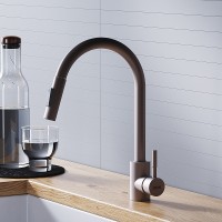 Смеситель для кухни Dorff Logic D3007511 Сатин нержавеющая сталь