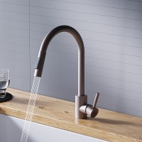 Смеситель для кухни Dorff Logic D3007511 Сатин нержавеющая сталь
