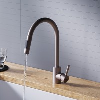 Смеситель для кухни Dorff Logic D3007511 Сатин нержавеющая сталь