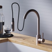 Смеситель для кухни Dorff Logic D3007511 Сатин нержавеющая сталь