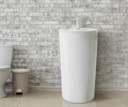 Раковина WeltWasser Leerbach 4646 GL-WT 46 10000005491 Белый глянец фаянс напольный