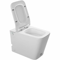 Унитаз SantiLine SL-5033 приставной с сиденьем Микролифт фаянс приставной