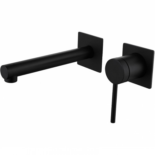 Смеситель для раковины Abber Emotion AF8812B Черный матовый латунь встраиваемый