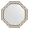Зеркало Evoform Octagon 71х71 BY 7345 в багетной раме - Римское серебро 88