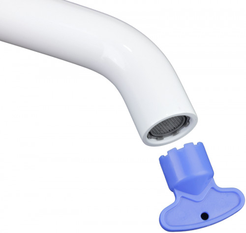 Смеситель для раковины Bronze de Luxe Scandi 1452W Белый глянцевый латунь