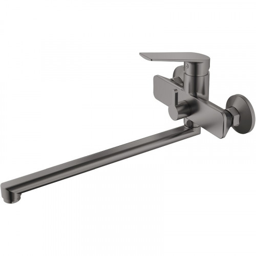 Смеситель для ванны Haiba HB22533-3 универсальный Пепельный на стену