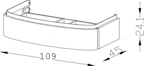 Тумба под раковину Jacob Delafon Presquile 109 EB1101-G1C цвет Белый