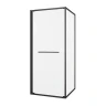 Душевой уголок Black&White S1120-9090GM 90x90 11209090GM профиль оружейная сталь стекло прозрачное