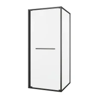 Душевой уголок Black&White S1120-9090GM 90x90 11209090GM профиль оружейная сталь стекло прозрачное