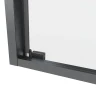 Душевой уголок Black&White S1120-9090GM 90x90 11209090GM профиль оружейная сталь стекло прозрачное
