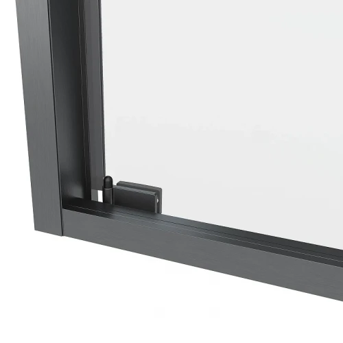Душевой уголок Black&White S1120-9090GM 90x90 11209090GM профиль оружейная сталь стекло прозрачное