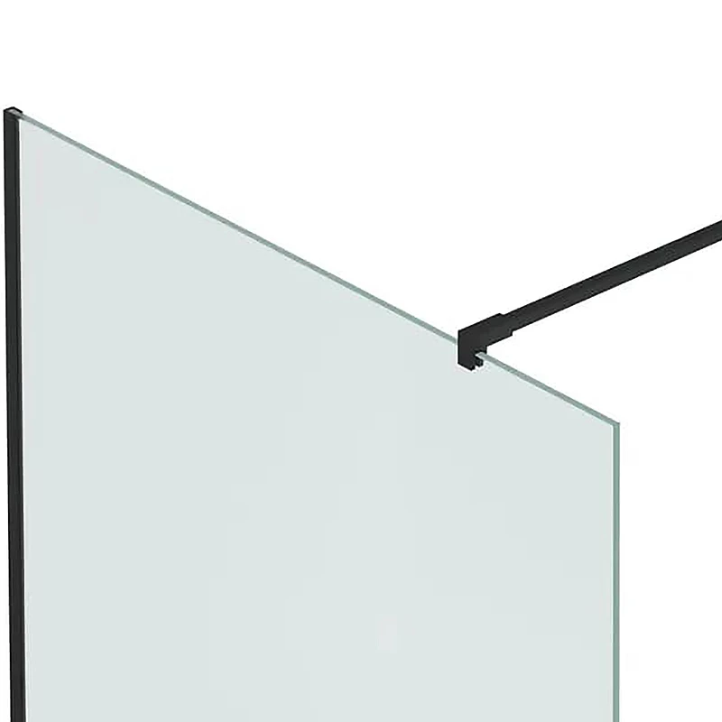 Душевая перегородка Reflection Walk in 100 RX200100CBL-13 профиль Черный матовый стекло прозрачное