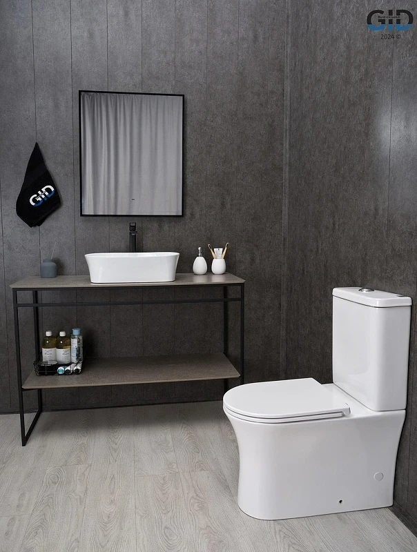Унитаз компакт Gid Concavo Tn2126 62246Y цвет Белый с бачком и сиденьем Микролифт