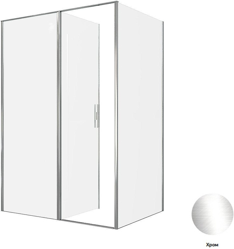Душевой уголок Allen Brau Priority 140x100 3.31034.00+3.31046.00 цвет профиля Хром стекло прозрачное