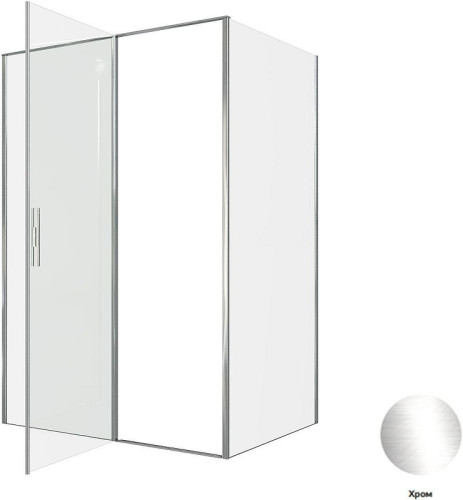 Душевой уголок Allen Brau Priority 140x100 3.31034.00+3.31046.00 цвет профиля Хром стекло прозрачное