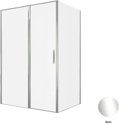 Душевой уголок Allen Brau Priority 140x100 3.31034.00+3.31046.00 цвет профиля Хром стекло прозрачное