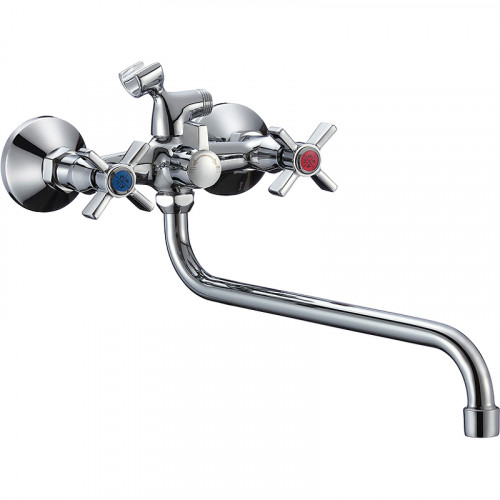Смеситель для ванны Ростовская Мануфактура Сантехники SL118-140 универсальный Хром