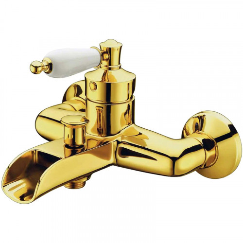 Смеситель для ванны Boheme Vogue 213 Золото латунь на стену