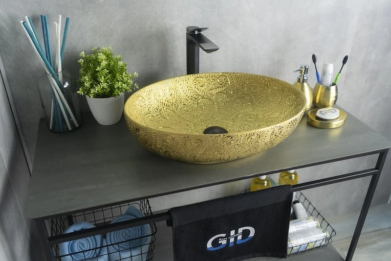 Раковина-чаша Gid Lago 50 Nc444 52233 цвет Золото