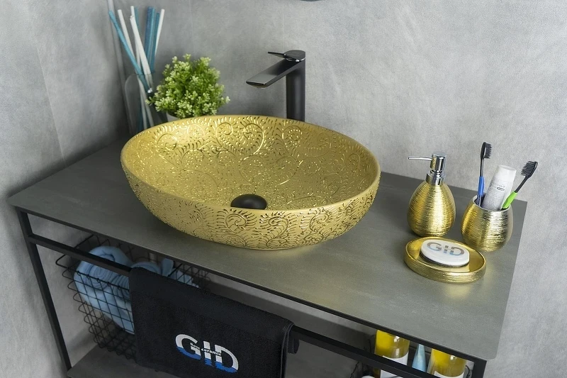 Раковина-чаша Gid Lago 50 Nc444 52233 цвет Золото