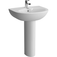 Раковина Vitra Zentrum 60 5786B003-0001 Белая фарфор подвесная