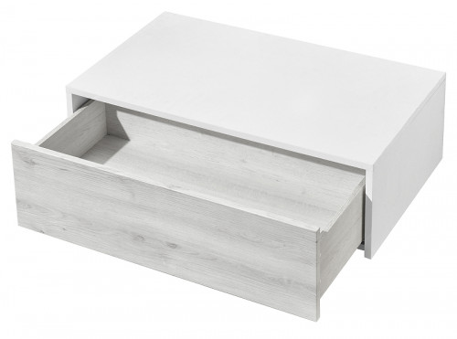 Тумба Aquaton Сакура 80 1A236603SKW80 подвесная Ольха наварра Белый глянец МДФ / ЛДСП