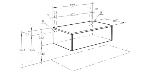 Тумба Aquaton Сакура 80 1A236603SKW80 подвесная Ольха наварра Белый глянец МДФ / ЛДСП